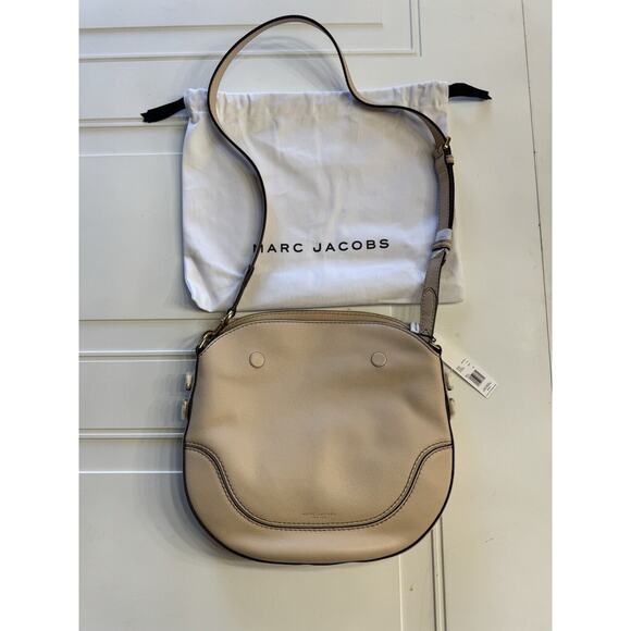 NWT!! Marc Jacobs Small Drifter Leather Shoulder Bag $360 Buff Dustbag New